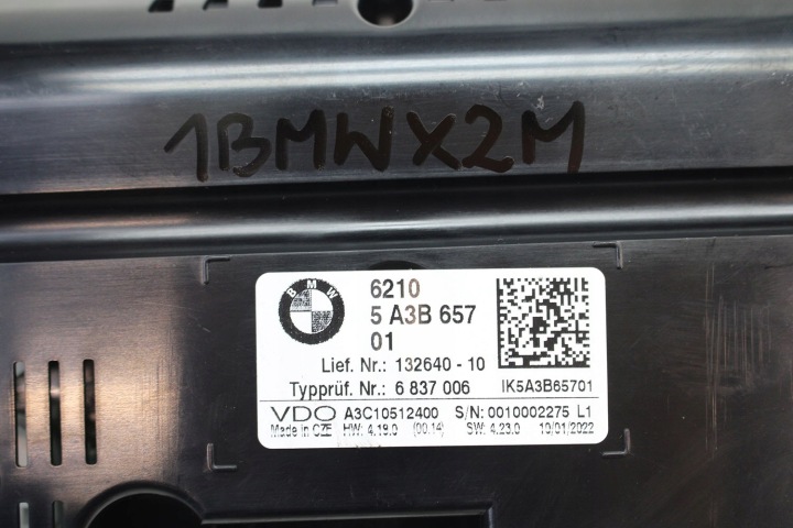 BMW X1 F48 COMPTEUR 5A3B657 2 F45 F46 621095A3B657 COMPTEUR DE VITESSE SERII 2 F45