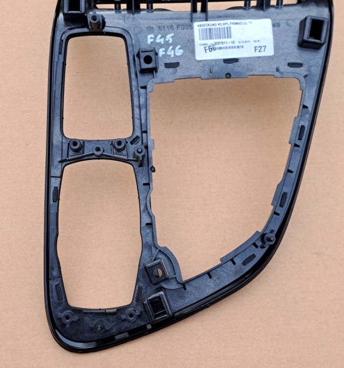 BMW F45 F46 CHÂSSIS DÉCOR TUNNELS CENTRAL 9287611