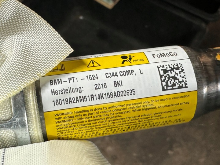 FORD C-MAX II 2017 GAUCHE CÔTÉ RIDEAU AIRBAG AM51R14K158AG