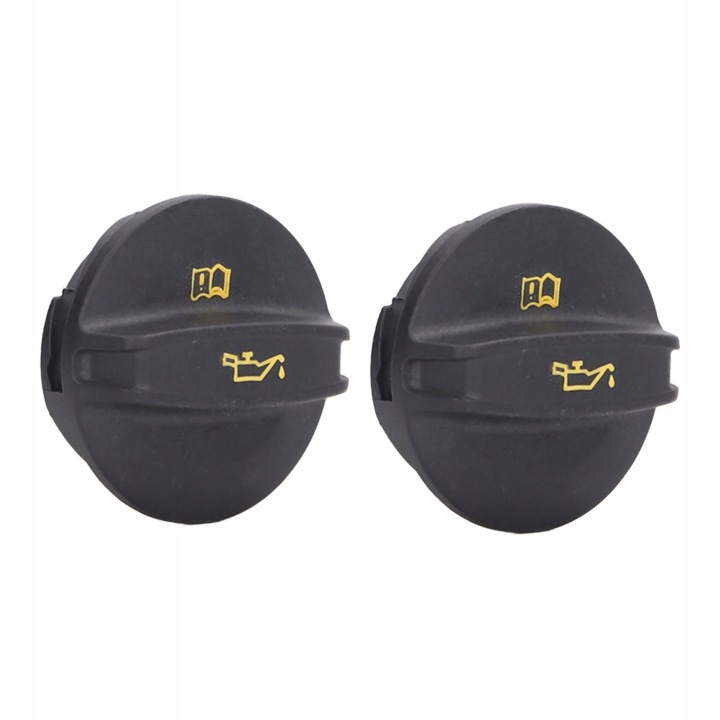 2 PCS COUVERCLE RÉSERVOIR BOUCHON GOULOTTE DE REMPLISSAGE HUILES NOIR ABS 06K103485A VERS 66