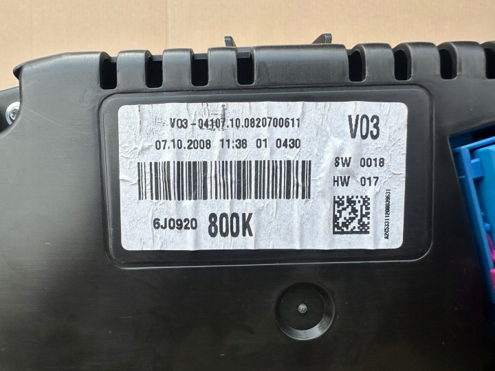 SEAT IBIZA IV 1.4 16V COMPTEUR TABLEAU DE BORD EUROPE PUCE 6J0920800K