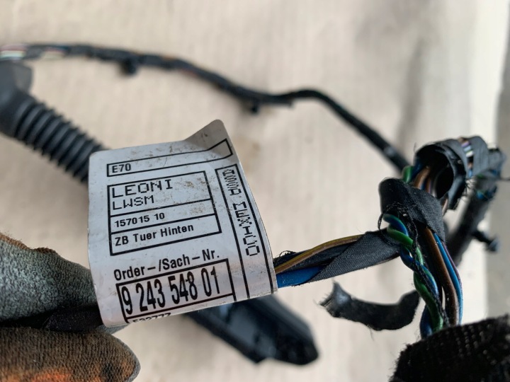 BMW E70 E71 INSTALLATION ÉLECTRIQUE PORTES DROIT GAUCHE ARRIÈRE