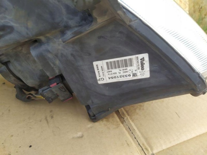 PROJECTEUR PHARE DROITE GAUCHE XÉNON OPEL MERIVA A 93321055