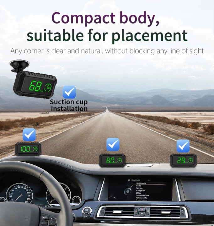 3-CALOWY LED HUD G7 GPS NUMÉRIQUE COMPTEUR VITESSE ALARME UNIWERS. 800X480