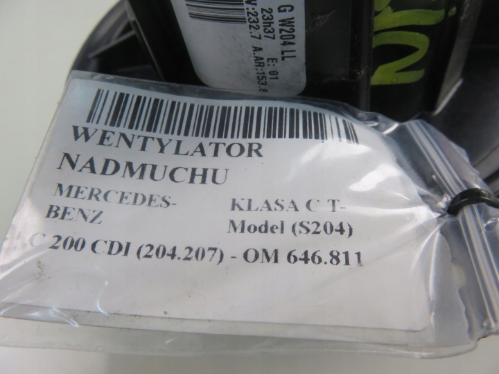 VENTILATEUR MERCEDES-BENZ CLASSE C T-MODEL (S204) L5964008