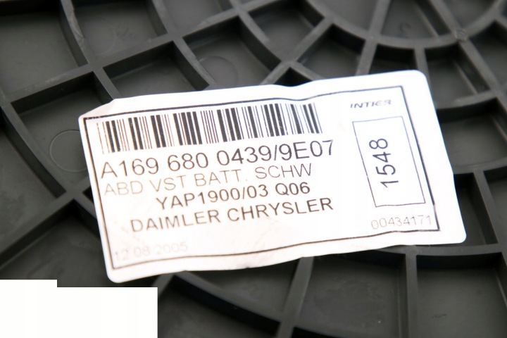 MERCEDES W169 W245 CLAPET PROTECTION BATTERIES BATTERIE A1696800439