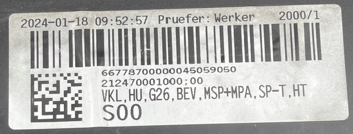 BMW I4 G26 MODULE DIFFUSEUR SPOILER PARE-CHOCS ARRIÈRE 8096492 5A116B1