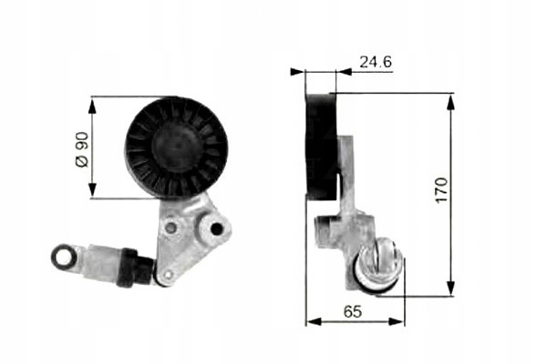 GATES T38239 TENDEUR COURROIE CUNÉIFORME POLYWEDGE