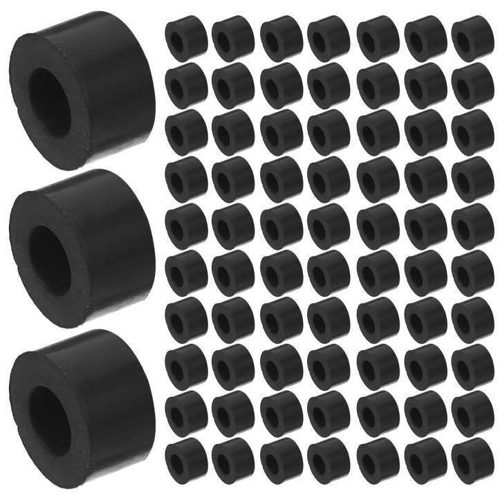 100PCS RESILIENT RUBBER MOUNTING WASHERS FOR VIBRATION CONTROL