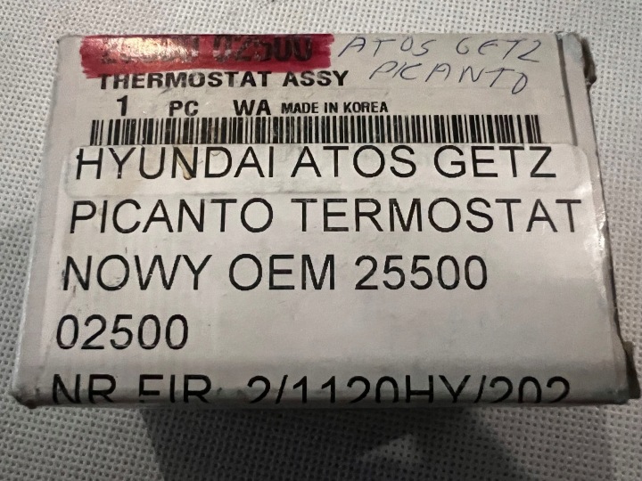 HYUNDAI OE 25500 02500 THERMOSTAT