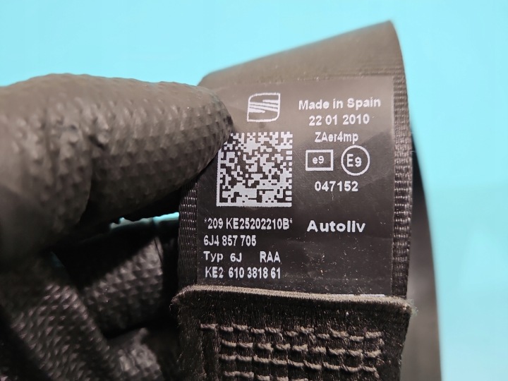 CEINTURE DE SÉCURITÉ AVANT GAUCHE CONDUCTEUR SEAT IBIZA IV 6J 6J4857705 EUROPE