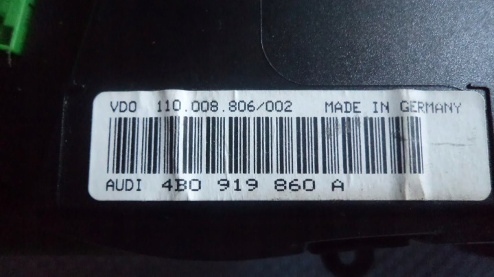 COMPTEUR TABLEAU DE BORD AUDI A6 C5 4B0919860A
