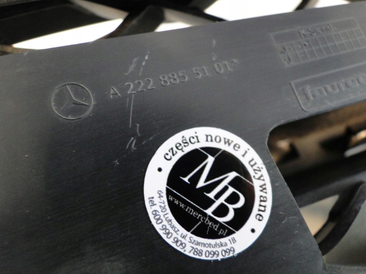 MERCEDES GRILLE PARE-CHOCS DROITE CHROME AVEC CLASSE 222 W222 LIFT AMG