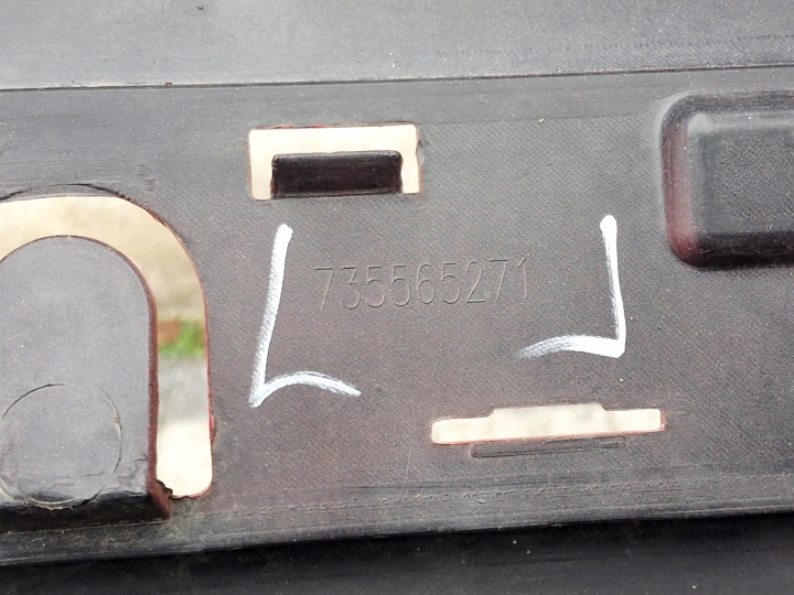 FIAT 500 SPORT 08R- PARE-CHOCS ARRIÈRE KRYVIY RIG 735565271