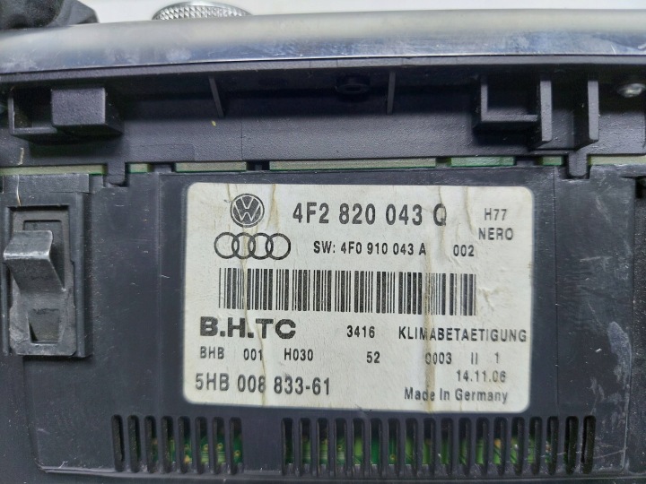 PANNEAU CONDUIT D'AIR CLIMATISATION 4F2820043Q AUDI A6 C6