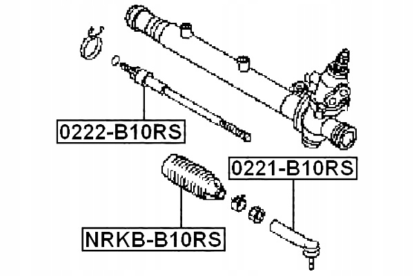 FEBEST BARRA KIEROWNICZY NISSAN SUNNY ALMERA B10RS 2006.03-2013.03 