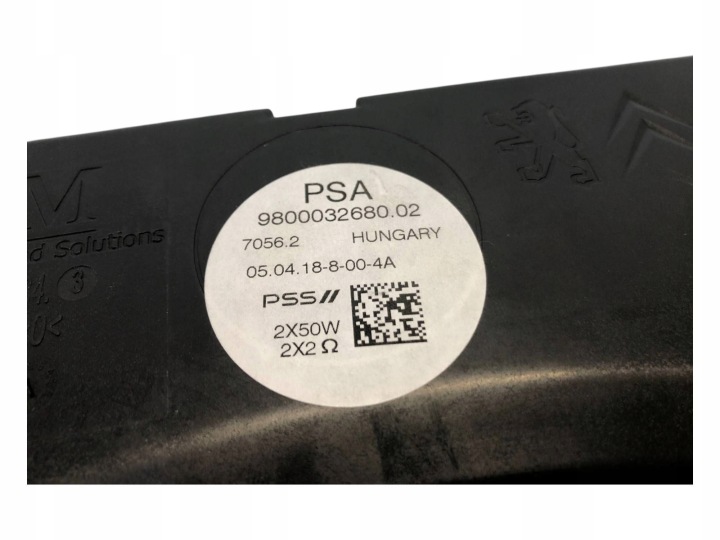 PEUGEOT 308 II T9 HAYON GT LINE LIFT 18R SUBWOOFER HAUT-PARLEUR DENON 9800032680