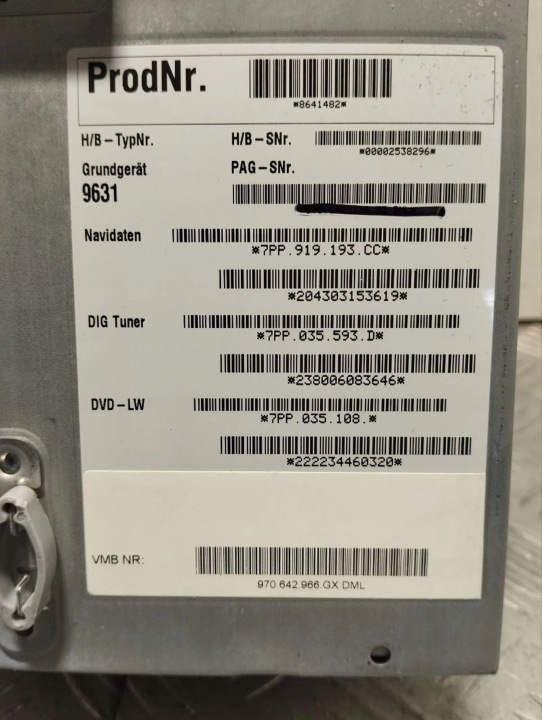 PORSCHE PANAMERA (970) 2013 NAVIGATION GPS D'USINE