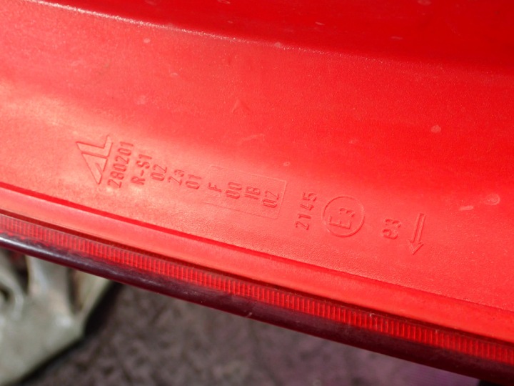 FIAT PANDA II PHARE ARRIÈRE GAUCHE 03-11 51705459