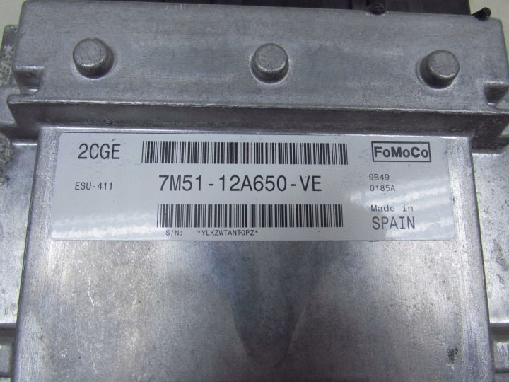 FORD FOCUS MK2 C-MAX 1.8 16V ORDINATEUR CONTRÔLEUR MOTEUR 7M51-12A650-VE 2CGE