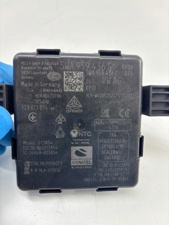 VOLKSWAGEN ID.3 2022 MODULE CONTRÔLEUR SYSTÈMES URUCHAMIANIA BEZKLUCZYKOWEGO