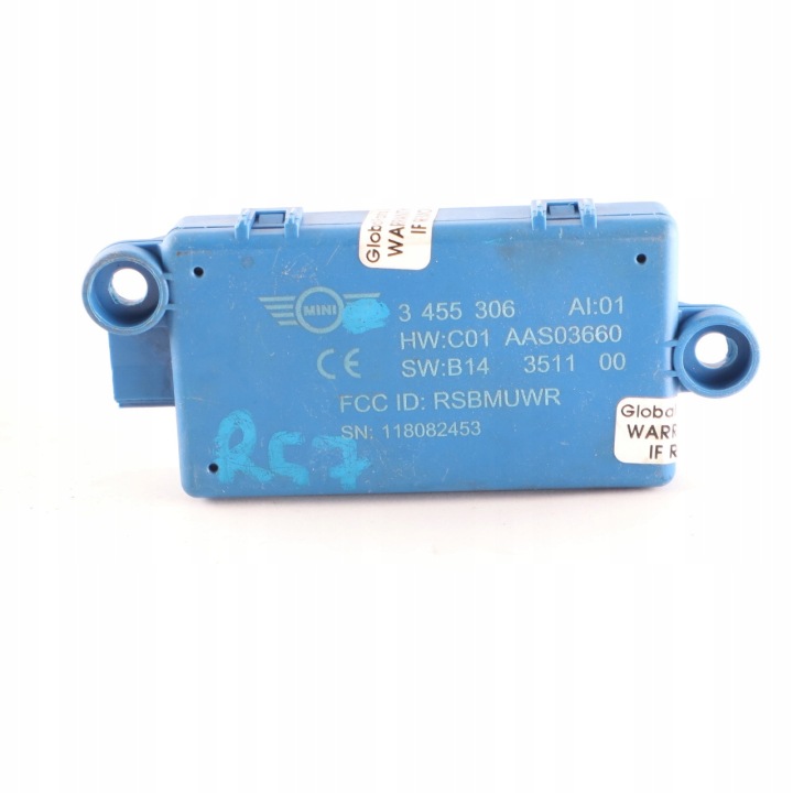 4 X MINI R57 CABRIO CAPTEUR MODULE CONTRÔLEUR ALARME PORTES DEUX KIT 3455306