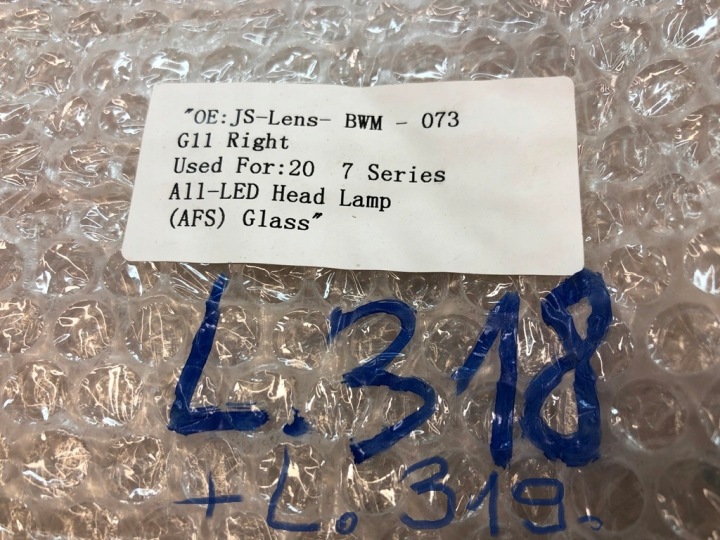 VERRES PHARES ABAT-JOURS GAUCHE DROIT AVANT VERS BMW 7 G11 2020-