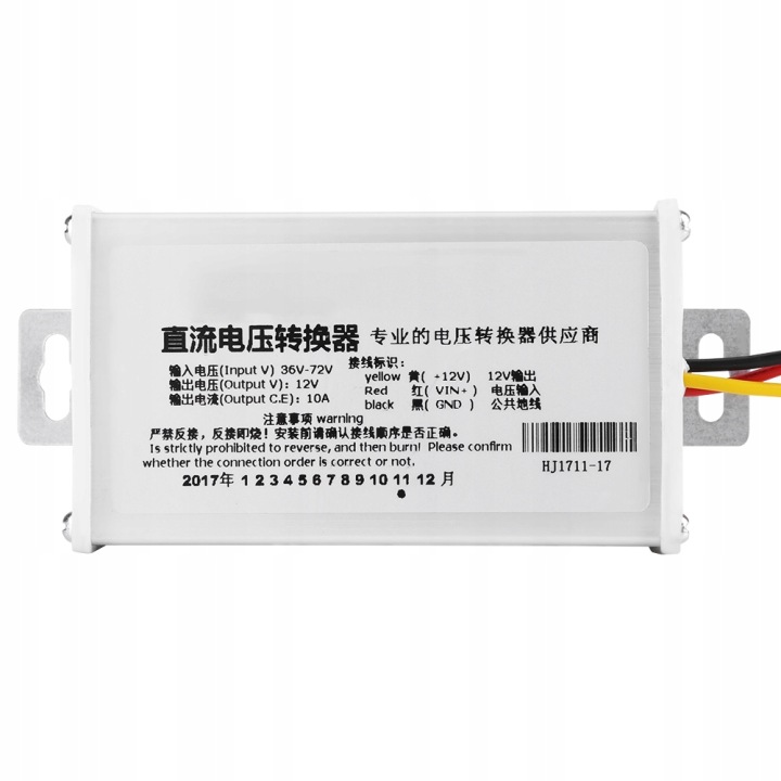 CONVERTISSEUR STEP-DOWN DC 36V-72V VERS 12V 10A 120W TRANSFORMER