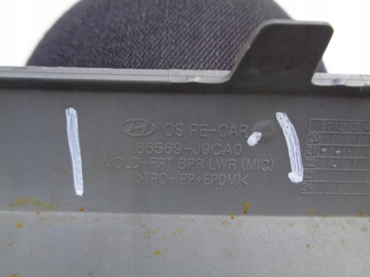 MOULURE PARE-CHOCS AVANT SPOILER HYUNDAI KONA 20- LIFT