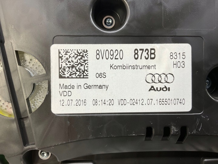 2017 AUDI A3 S3 8V COMPTEUR 8V0920873B