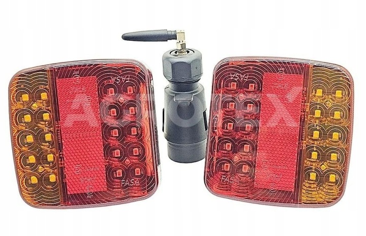 KIT FEUX VERS REMORQUE PHARES SANS FIL LED 12V 24V SUR PRZYCZEPEV