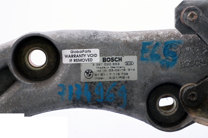 BMW E65 E66 E67 MÉCANISME PETIT MOTEUR ESSUIE-GLACES 7078207