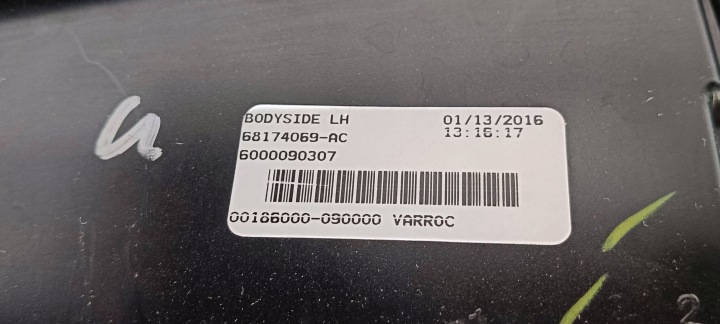 PHARE ARRIÈRE ARRIÈRE GAUCHE ORIGINAL DODGE CHALLENGER 2015-