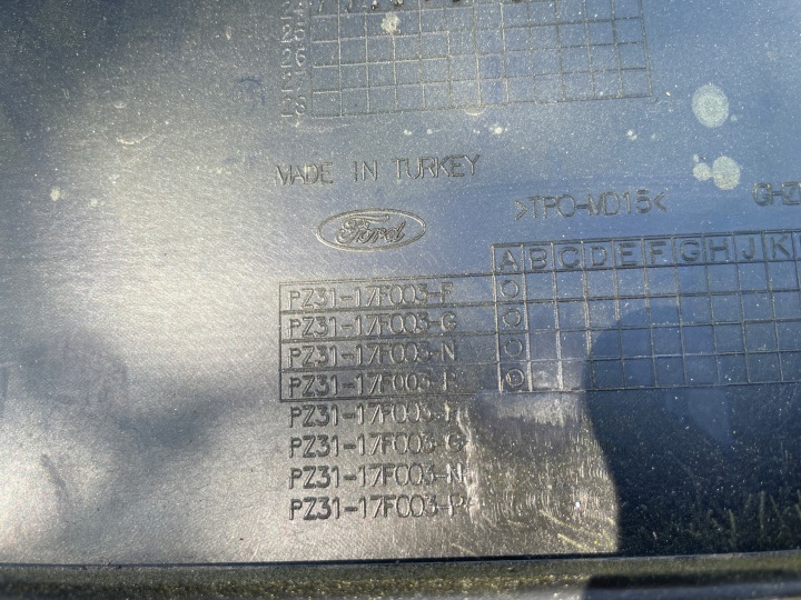 FORD E TRANSIT CUSTOM MK2 2023+ PARE-CHOCS AVANT AVANT PZ31-17F003-F BONNES CONDITIONS OE
