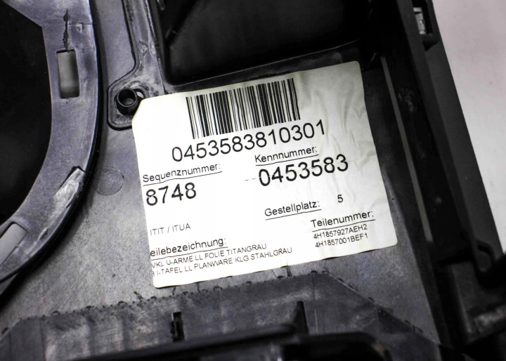 TABLEAU DE BORD COCKPIT AUDI A8 D4 (4H_) 4H1857927A 32702245 4.2L 273KW