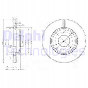 DELPHI BG4016 DISCO DE FRENADO 