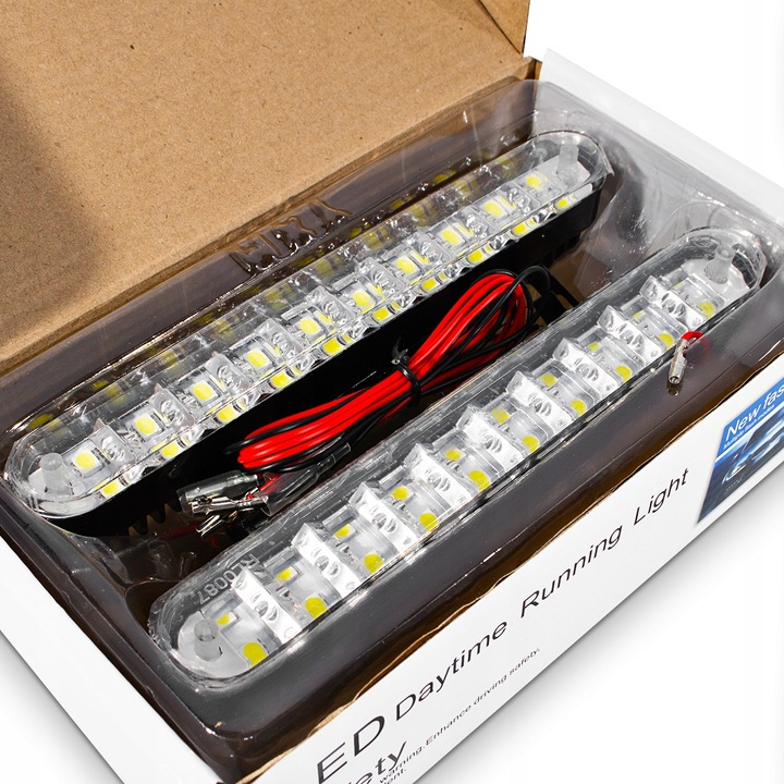 LIGHT LAMPS FOR DRIVER DAYTIME FOR AUTO 20 LED DRL HOMOLOGATION DAYTIME 