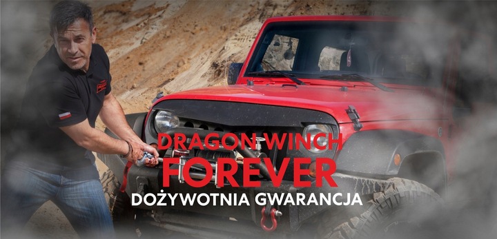 DRAGON WINCH ZBLOCZE PARA LINY SYNTETYCZNEJ 10 000 KG 