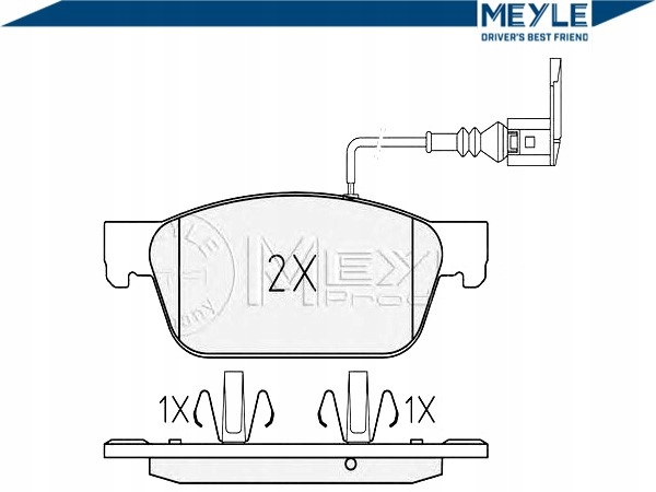 SABOTS DE FREIN DE FREIN VW AVANT T5 03- MEYLE photo 3 - milautoparts-fr.ukrlive.com