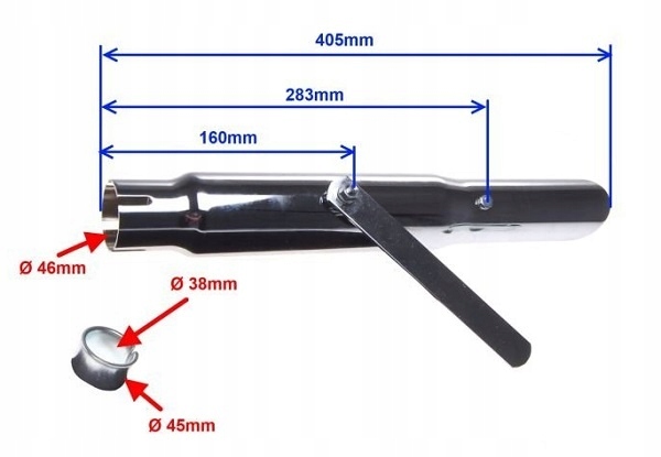 UNIVERSEL SILENCIEUX TRAVERSANT CHOPPER CRUISER