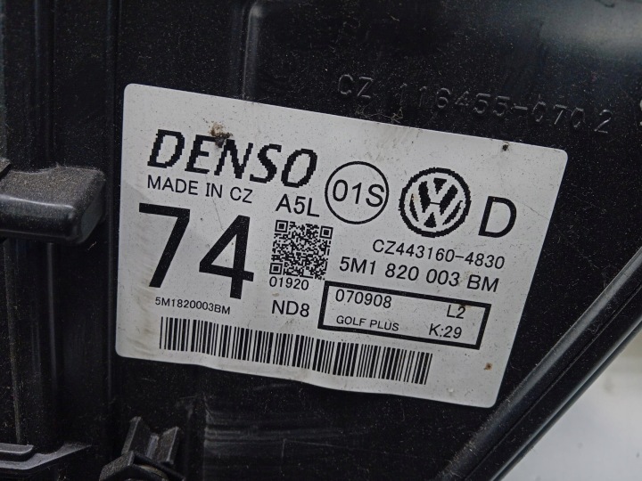 CHAUFFAGE EAU CHÂSSIS VW GOLF PLUS