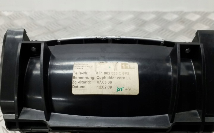 2009 AUDI A6 S6 C6 4F POIGNÉE SUR GODET DANS CONSOLES CENTRALE 4F1862533C