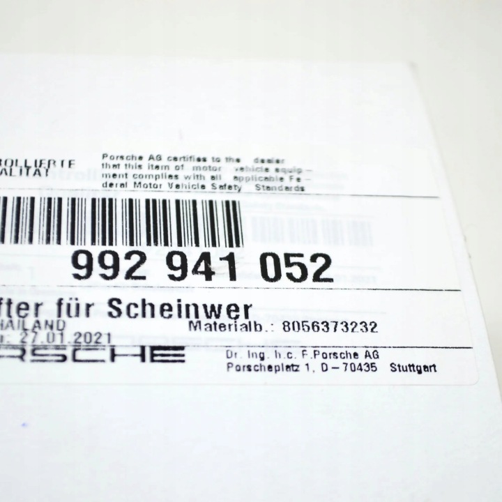 PORSCHE 911 992 MODULE DIRECTEUR PRZEDNIM PRAWYM PHARES 992941052