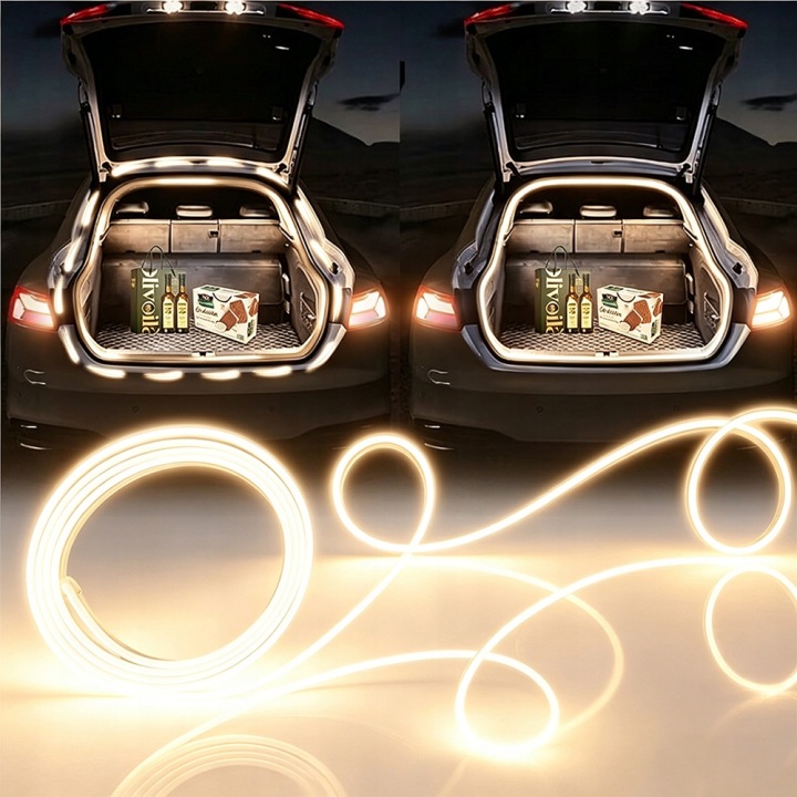 ÉCLAIRAGE LED LED INTÉRIEUR VOITURE BANDE CABINES COUVERCLES DE COFFRE VOITURES 2M
