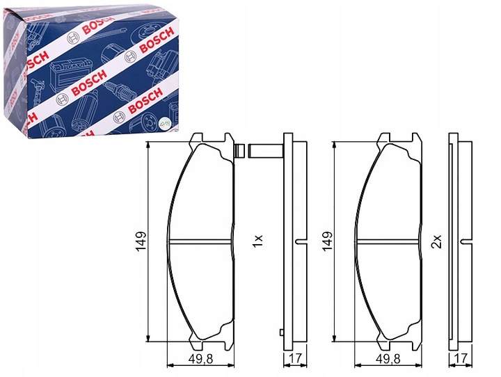 ZAPATAS DE FRENADO PARTE DELANTERA FORD MAVERICK NISSAN NAVARA NP300 PATHFINDER I 