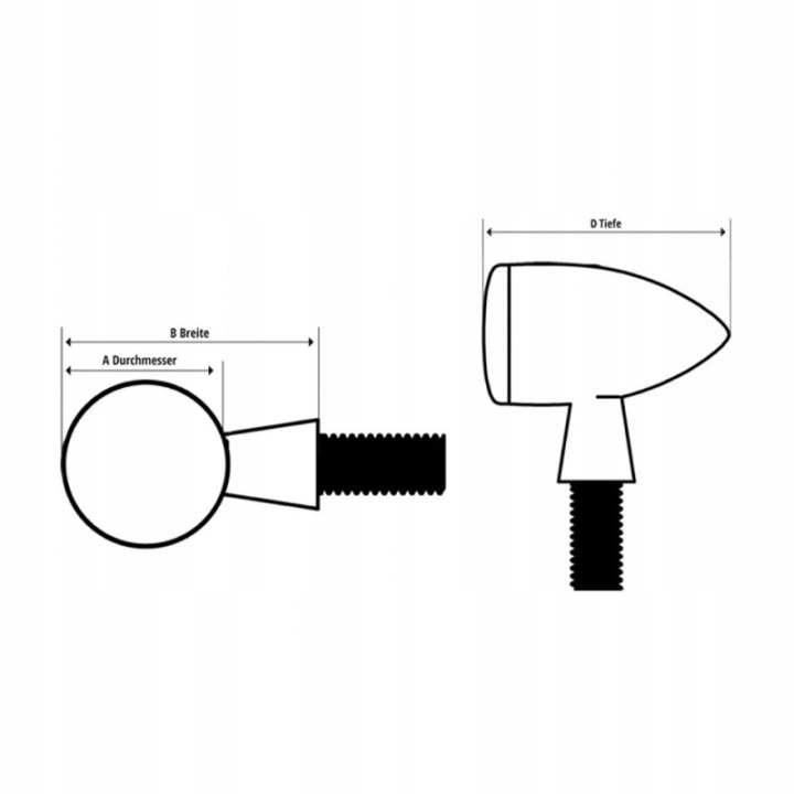 CLIGNOTANTS LED 3W1 STOP CAFE RACER HARLEY SUZU