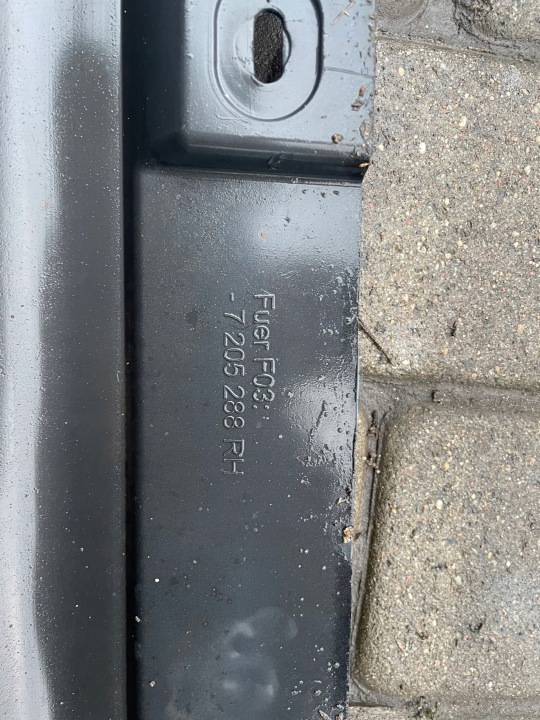 MOULURE SEUIL REVÊTEMENT SEUIL DROITE BMW F02 7185044