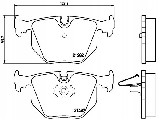 DISCOS I ZAPATAS PARTE TRASERA BREMBO BMW X3 