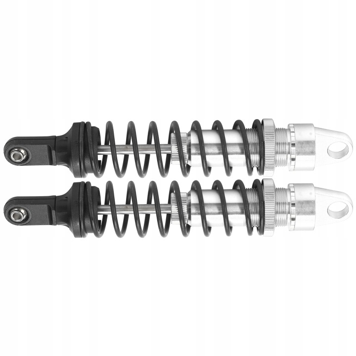 2 PIÈCES 173MM RC ALUMINIUM AMORTISSEURS POUR HSP 94050 OFFROAD VOITURES ARGENTÉ