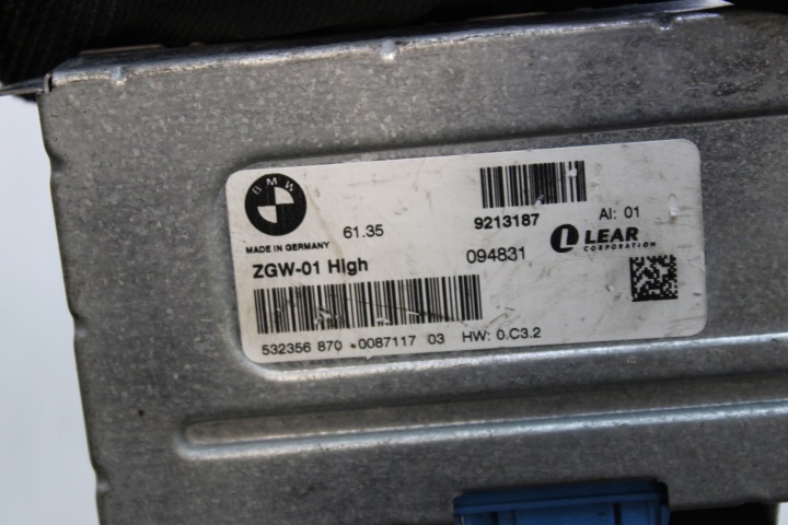 BMW F01 F07 MODULE CONTRÔLEUR ZGW 9213187